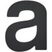 Flat Black Letter "a" 92.5 mm / Pc