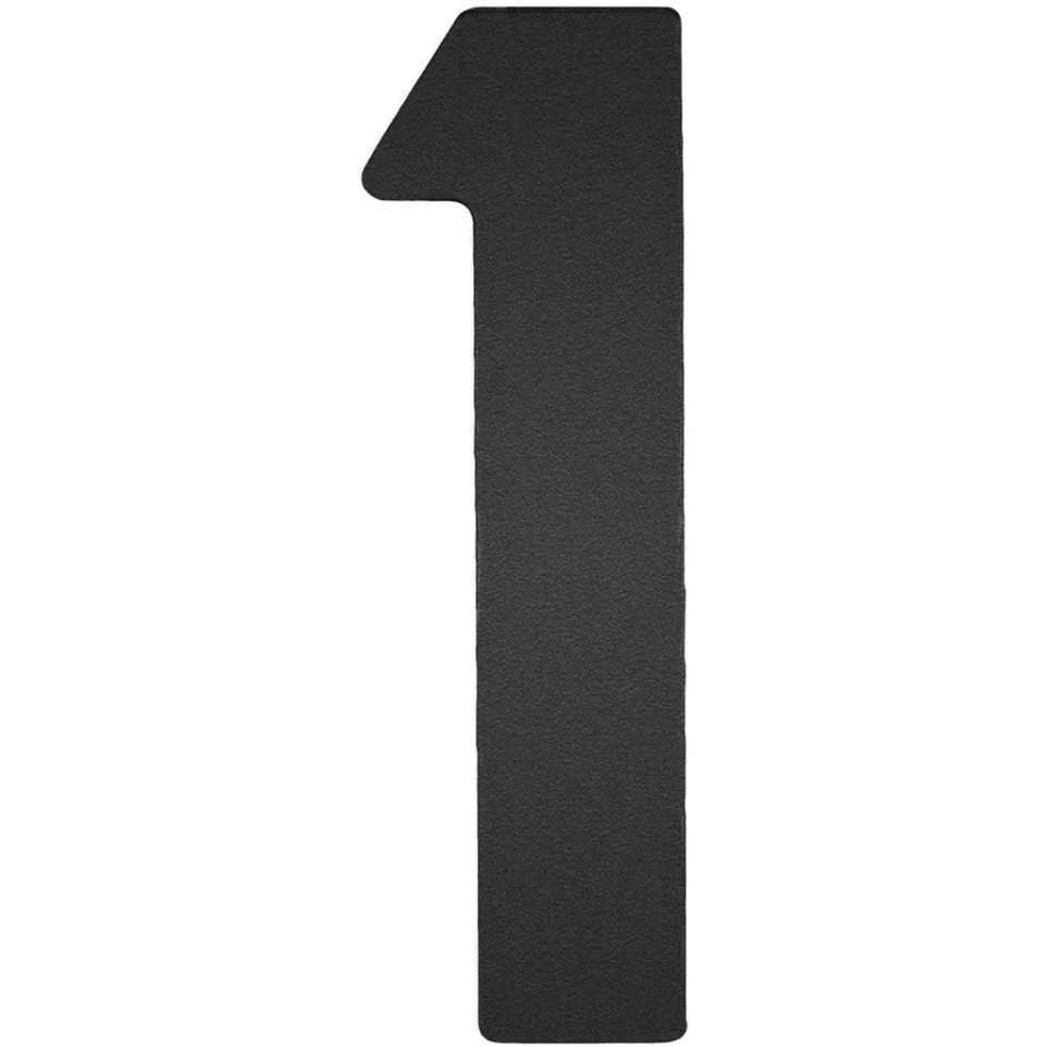 Nummer ''1'' ZWART Plat 120mm / Pce