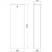 Fenix Top Medium pakketbrievenbus zwart mat met structuur / pce