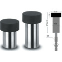 Arrêt de porte murale TL0706, h=70 / Ø25 /Ø35mm inox brossé / pce