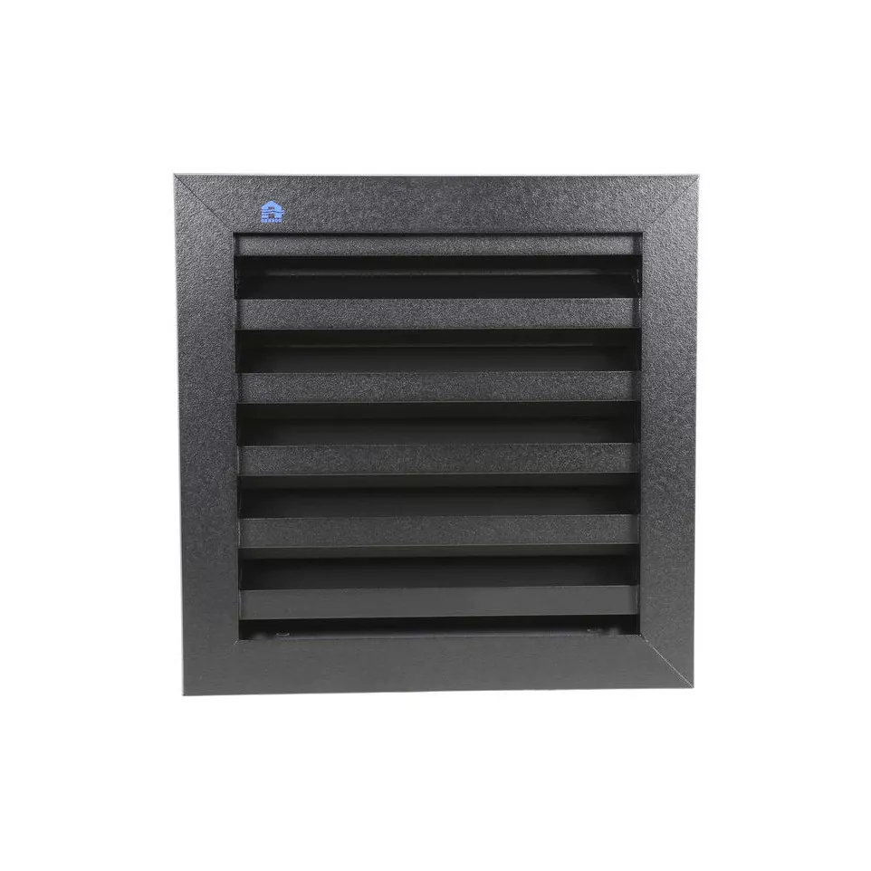 Grille murale Renson 411 Ral 9005 str...