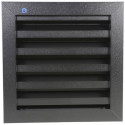 Grille murale Renson 411 Ral 9005 str 200x200mm / pce