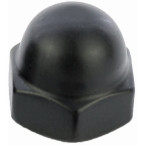 Nylon moer Diam 6 mm Zwart...
