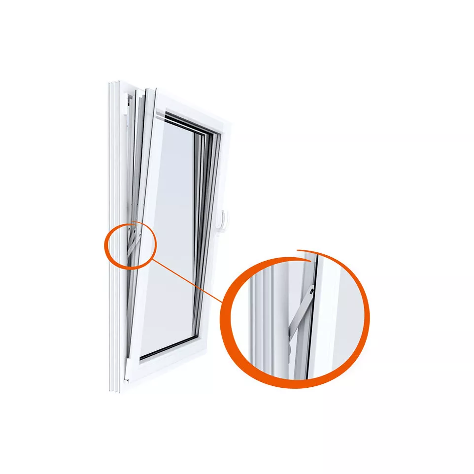 Magnetische vergrendeling voor PVC...