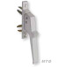 Argenta 517 D ophangbeugels met dubbele vork voor F1 zilver aluminium frame / pce