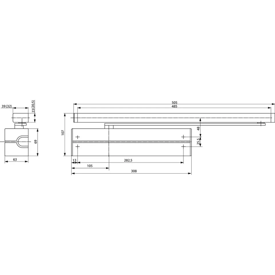 Assa Abloy DC340 Door Closer EN 1-4...