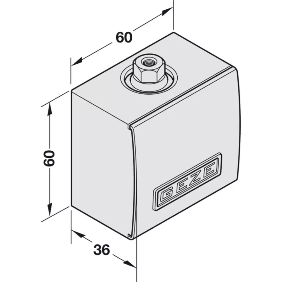 GEZE door closer body (dummy closer)...