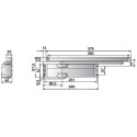 Ferme-porte Dorma TS 90 Impulse EN 3-4 avec bras argent / pce