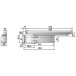 Ferme-porte Dorma TS 90 Impulse EN 3-4 avec bras argent / pce
