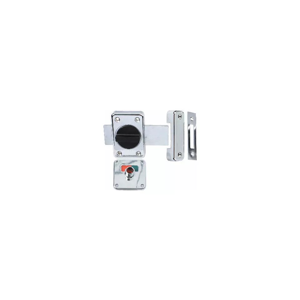 Chrome Zamac Toilet Door Bolt / pc
