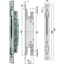 Head Piece for DENI Toggle Locks for Rods Zinc-Plated / pc