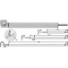 Fapim Atlas Bearing Latch 450x16x18 Brown RAL 8017 per piece