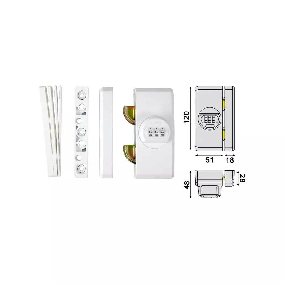 ABUS FTS106 Combination Window Lock...