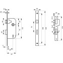 Standard French replacement lock for Vachette type DSG25 / piece