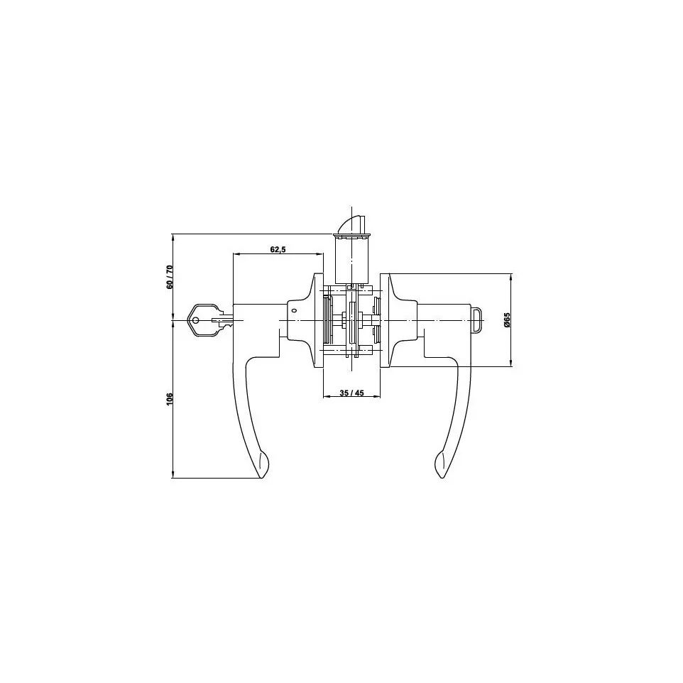 Solide S8020 handgreep slot voor...