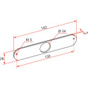 Anodized Aluminum Strike Plate for AE Lock / pc