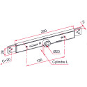 Serrure de volet appliqué AE, à cylindre longueur 12mm / pce