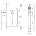 Litto A7659 Hook Latch 45/56 per piece