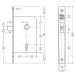 Litto A7659 Hook Latch 45/56 per piece