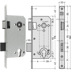 Litto High Security S2657 50/110 links / pce