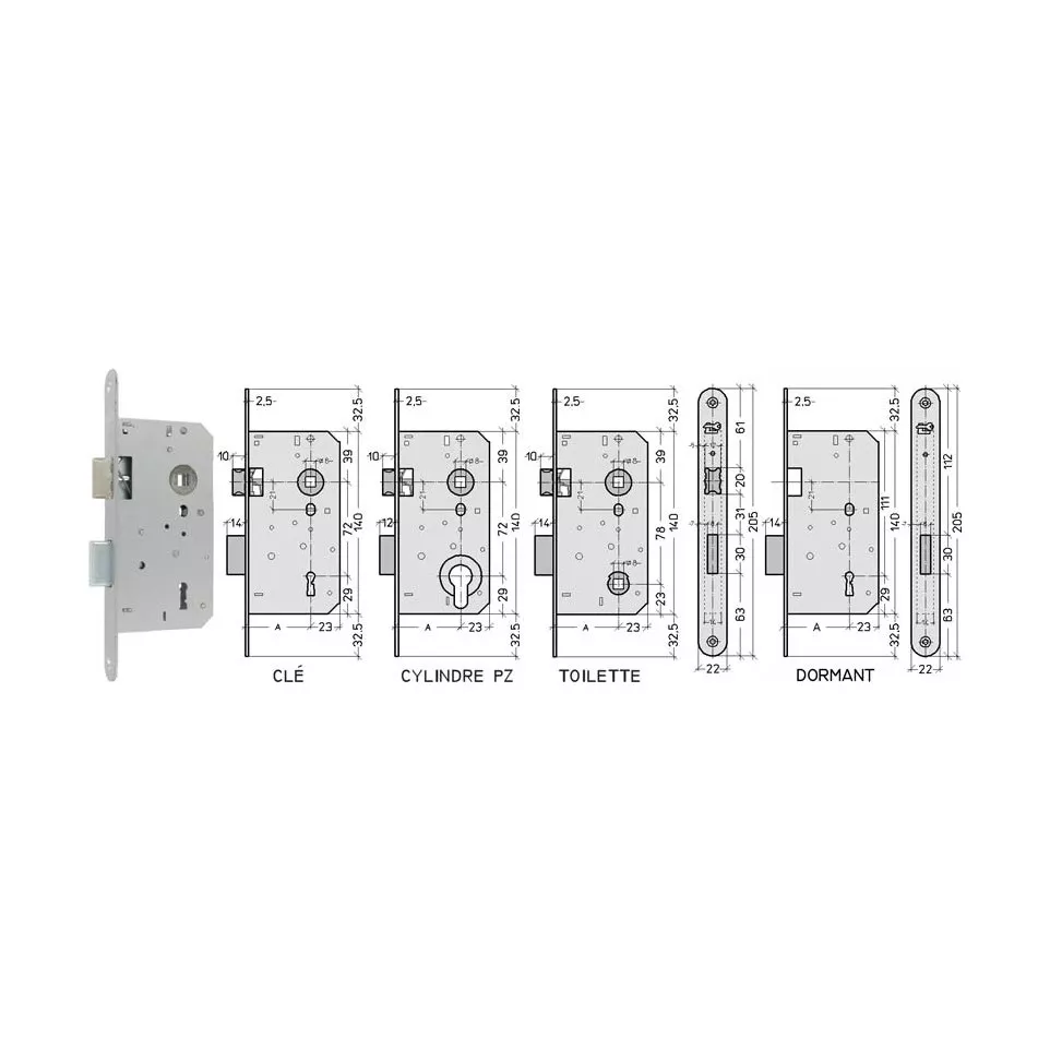 Litto F2656 brandwerende sloten PZ / pce