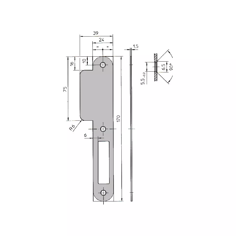 DIN Strikes for Flush Door Frame...