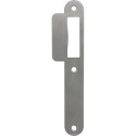 DIN strike plates for flush doors with stainless steel latch per piece