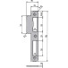 DIN Strike Plate No. 5-01-N Reversible Silver per piece