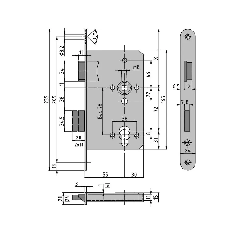 Serrure DIN pour projets CES LOCKS...