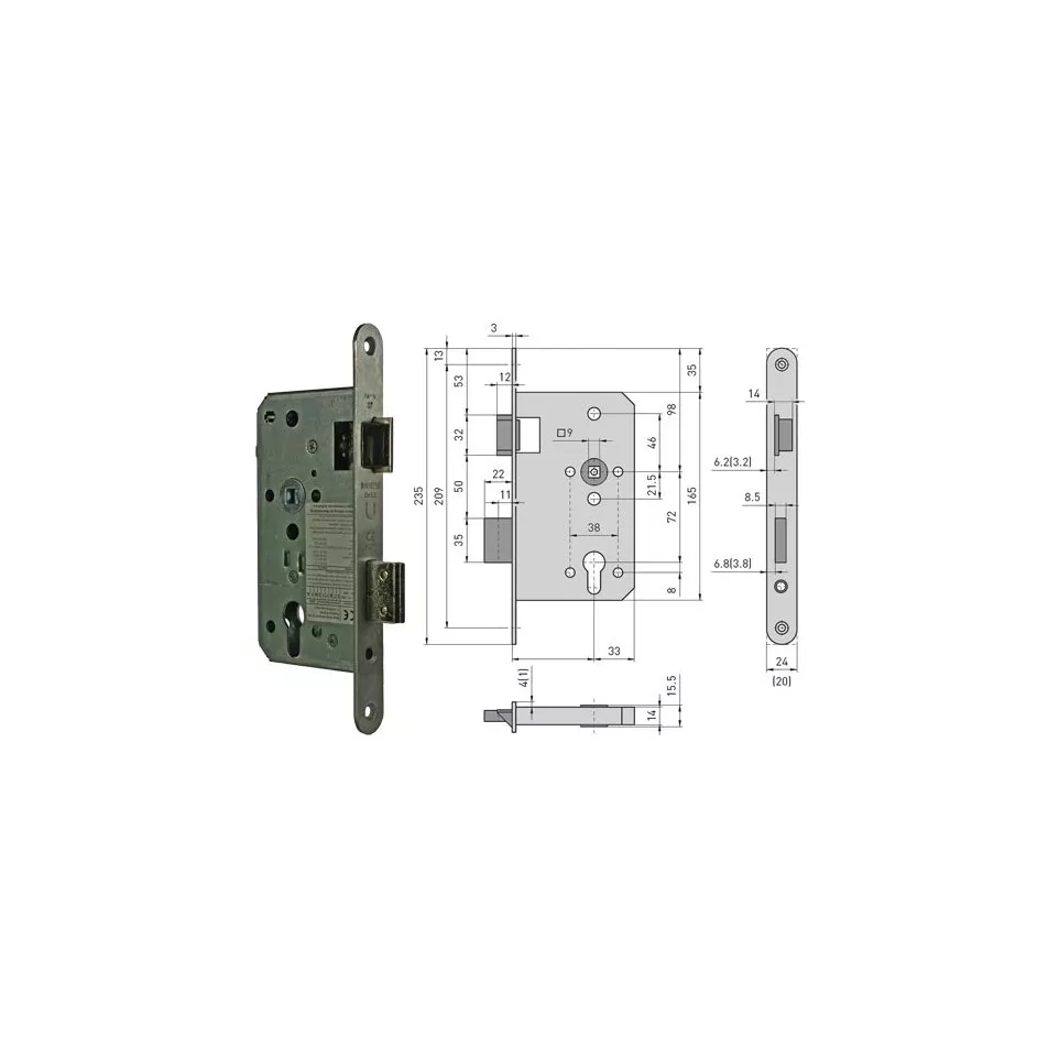 Slot BMH 1013-PZ(W) paniekfunctie D...