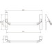 Barre antipanique PB3410-PZ72 1200 mm inox 304 (sans serrure) / pce