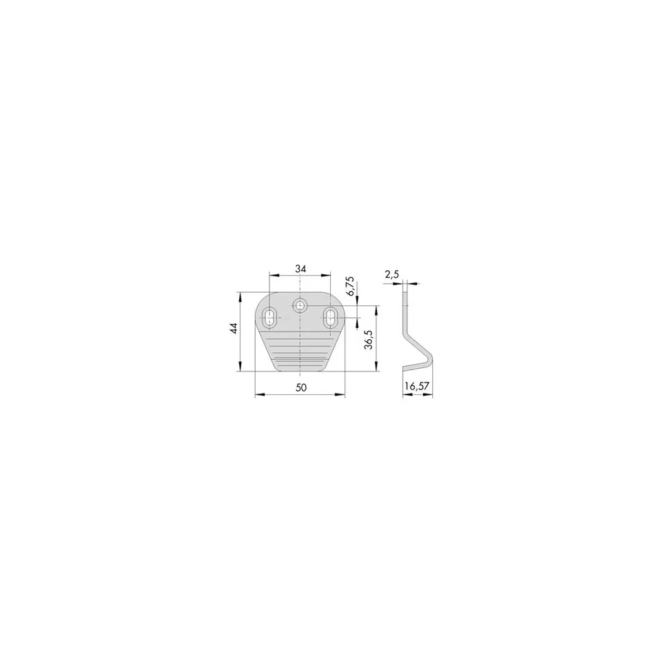 Adjustable Black CISA Strike Plate...