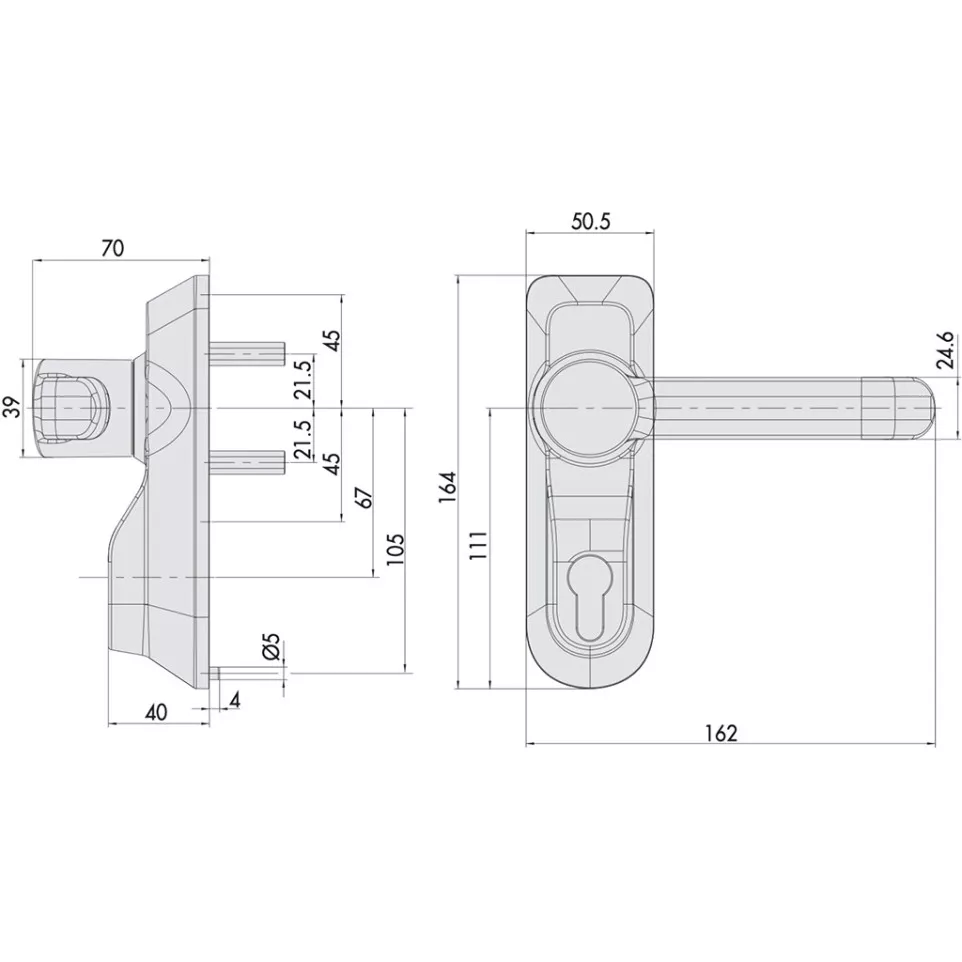 CISA exterior anti-vandal lever...