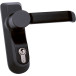 CISA Black Anti-Vandal Exterior Trim Set with Lever Handle and Half Cylinder per piece