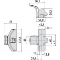 CISA FAST PUSH-PAD zwart / pce