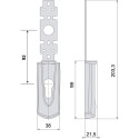 Cache cylindre noir 92 PZ uniquement pour Cisa Fast Touch / pce