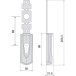 Cache cylindre noir 92 PZ uniquement pour Cisa Fast Touch / pce