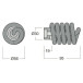 Bouton spirale n°160 satylite / pce