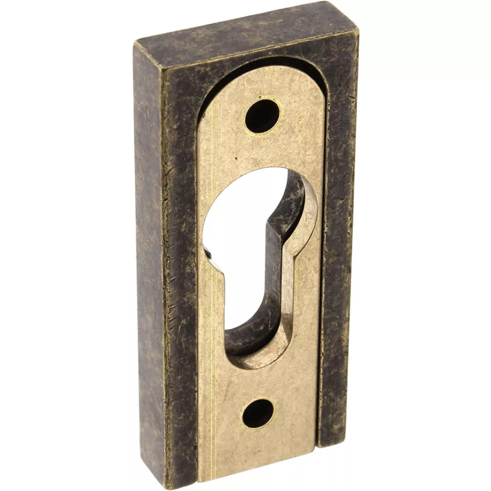 Antique Brass PZ Security Escutcheon...