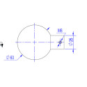 Bouton boule Ø67mm inox + fixation traversante / pce