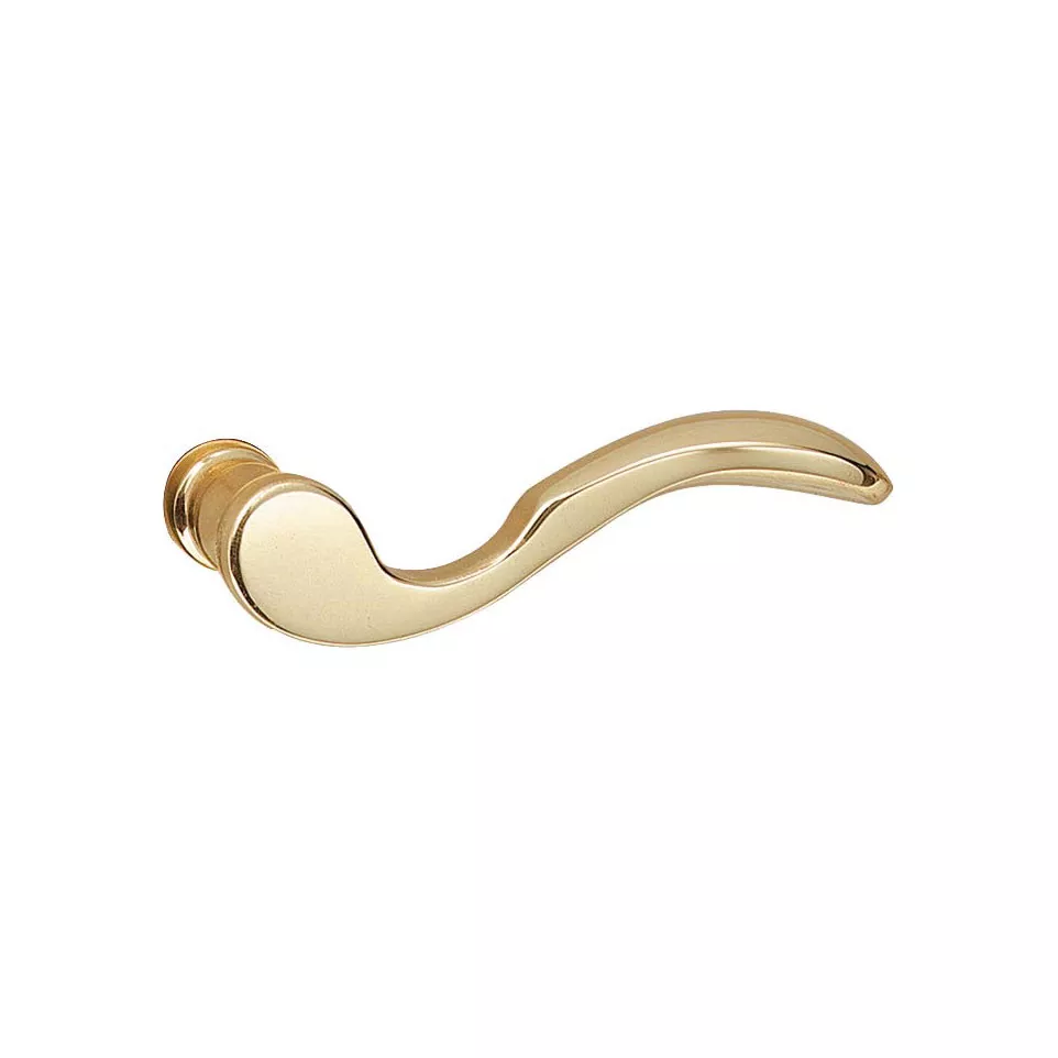 Polished Brass Scroll Door Handle per...