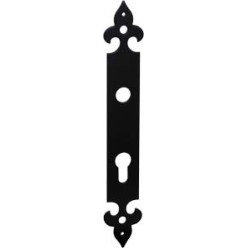 Black Forged Iron Pull Handle Tie Rod Plate Rutten 226 92mm / 2pcs