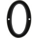 Huisnummer "0" zwart aluminium 95mm / pce