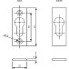 Rectangular Cylinder Entrance Plate PZ 3005K Self-Adhesive White RAL 9010 / pc