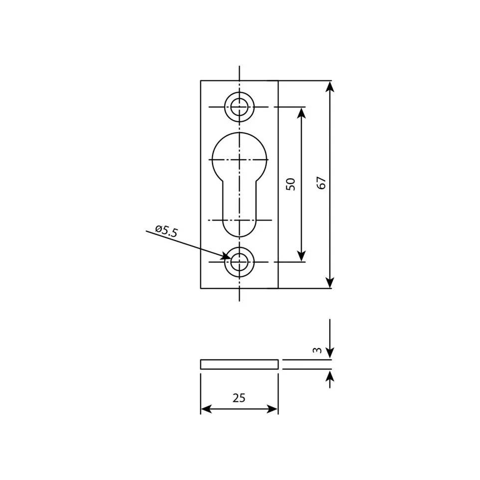 PZ 3005 Inschroefbare aluminium rozet...