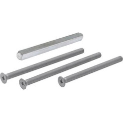 Deurklink / trekker bevestiging (stift + schroef) voor 82 tot 87 mm deur / pce