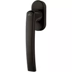 Poignée de châssis à carré Rotoline Secustik 30mm R04.1 brun 8019 / pce