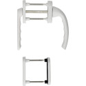 HOPPE Tokyo Bronze Balcony Door Handle Set with Inside/Outside Lever for Shutter Passage / piece