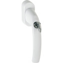 Hoppe Atlanta handgreep met sleutel Secu100+Secustik  32-42mm + 2 schroeven M5x50 & 55 wit ral 9016 / pce