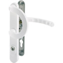 Hoppe Luxembourg Security Lever Handle Set with Cylinder Protection 92 mm PZ White RAL 9016 / piece
